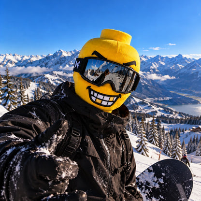 Big Head Mode ski mask - Gold Tooth face
